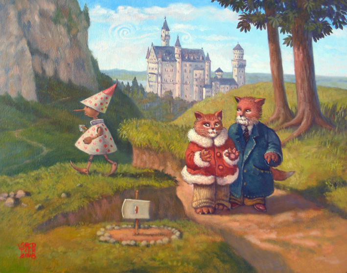 pinocchio, neuschwanstein, fuchs, katze, gatto, volpe